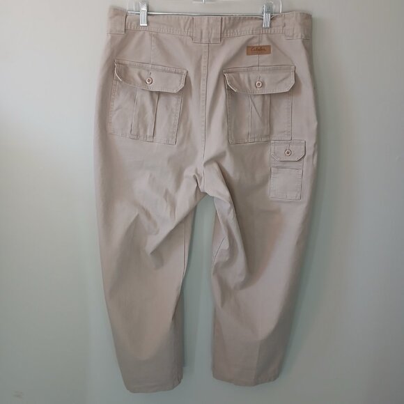CABELAS Men's Pants Cargo 7‎ Pocket Pants Size 38 Hiking Outdoor Cotton Spandex - Picture 16 of 16